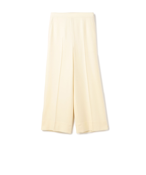 ストレッチボタニー ワイドパンツ