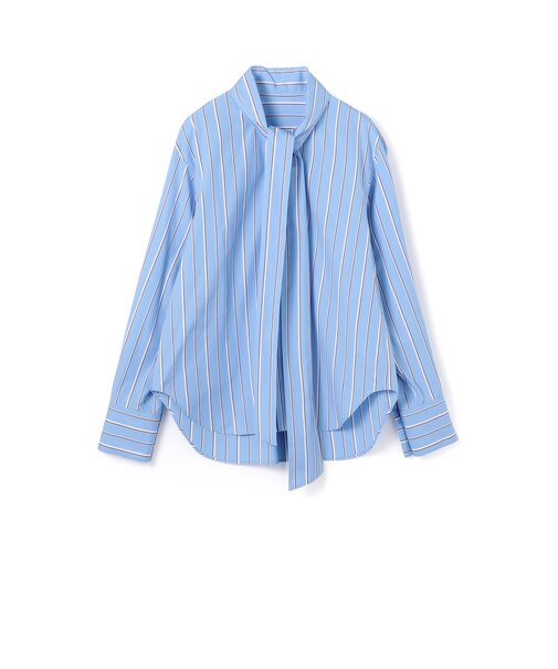 ファインブロード ボウタイブラウス