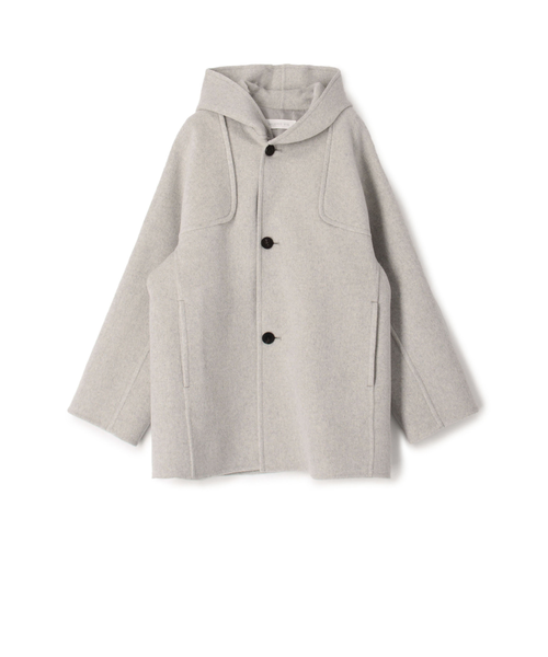 ウールカシミヤダブルフェイス フーデットコート｜トゥモロ－ランドの