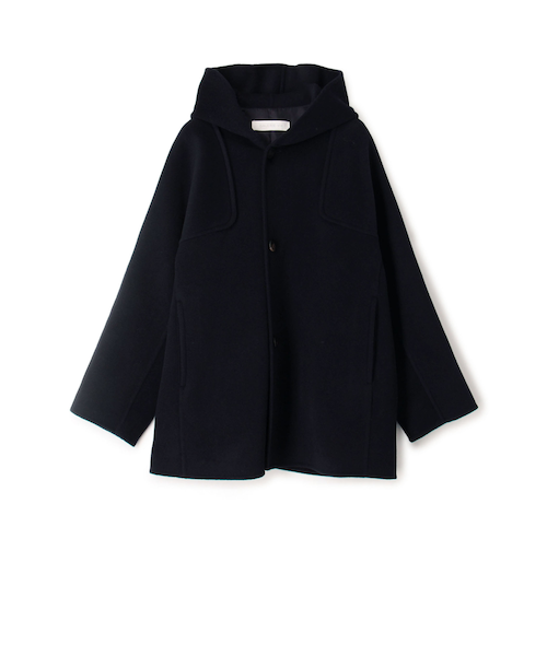 ウールカシミヤダブルフェイス フーデットコート｜トゥモロ－ランドの