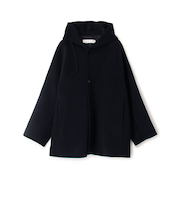 ウールカシミヤダブルフェイス フーデットコート