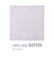 ストライプリネン ナプキン（45cm X 45cm）