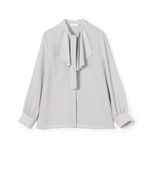 クリアデシン フリルボウタイブラウス｜トゥモロ－ランドの