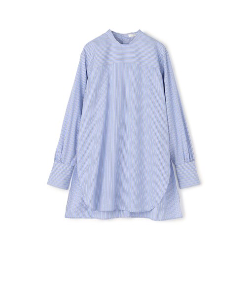 イージーケア スタンドカラーチュニックシャツ