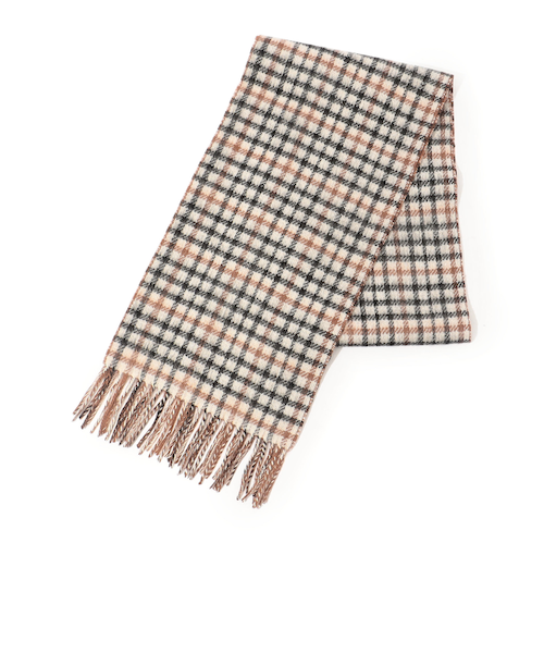 TOMORROWLAND カシミヤダブルフェイス チェック マフラー｜トゥモロ