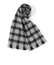 TOMORROWLAND カシミヤ チェック ミニマフラー