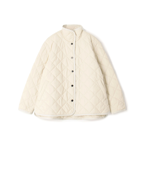and per se ホワイトキルティングジャケット L