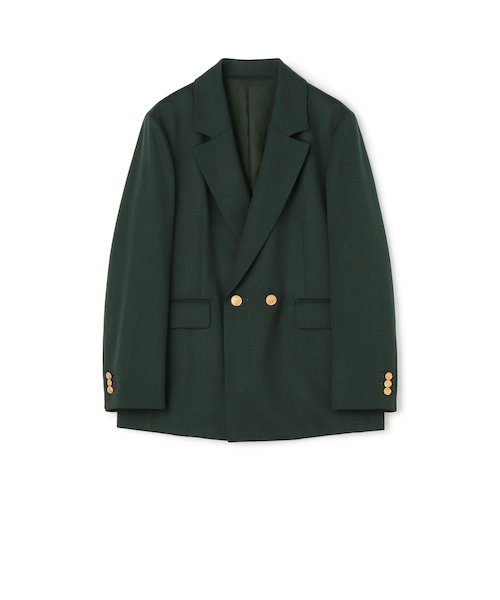 ウールギャバジン ダブルブレストジャケット｜トゥモロ－ランドの