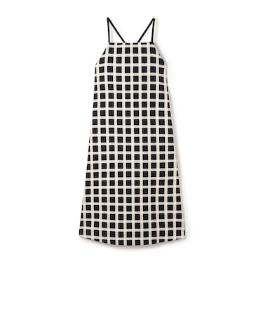 ドビータッターチェック ジャンパードレス