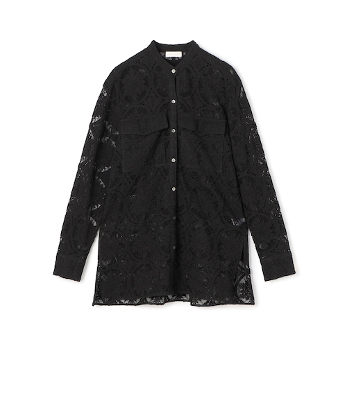 トップス HYKE T/W VOILE BALLOON SLEEVE BLOUSE T/W VOILE BALLOON SLEEVE BLOUSE-ボイルバルーンスリーブブラウス