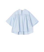 コットンブロード ギャザーブラウス