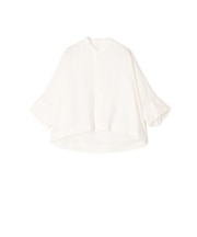 リネンシャーティング クロップドシャツ