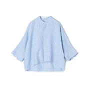 リネンシャーティング クロップドシャツ