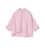 リネンシャーティング クロップドシャツ