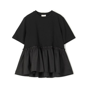 ジャージコンビ ペプラムプルオーバー