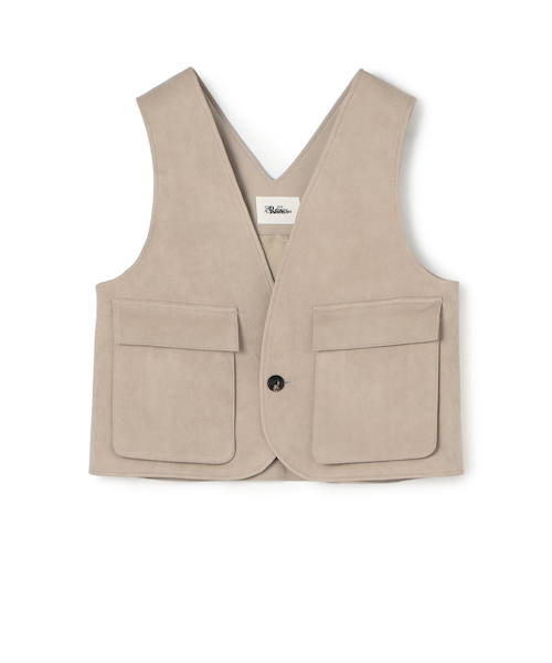 トゥモローランド THE RERACS BIG VEST メンズ ベージュ48 トゥモローランド THE RERACS BIG VEST メンズ ベージュ48