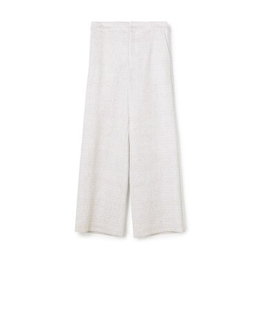 シルバーネットクロス ワイドストレートパンツ