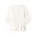シャーリングジャカード パフスリーブブラウス