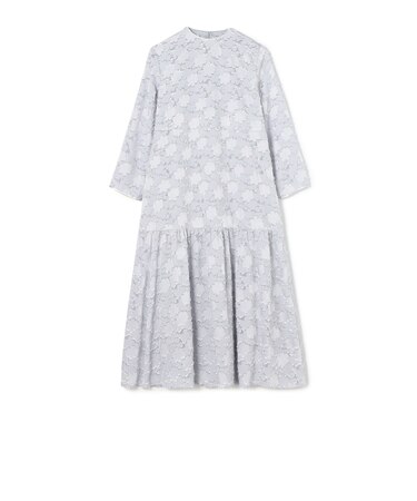 マーガレットカットジャカード フレアギャザーワンピース