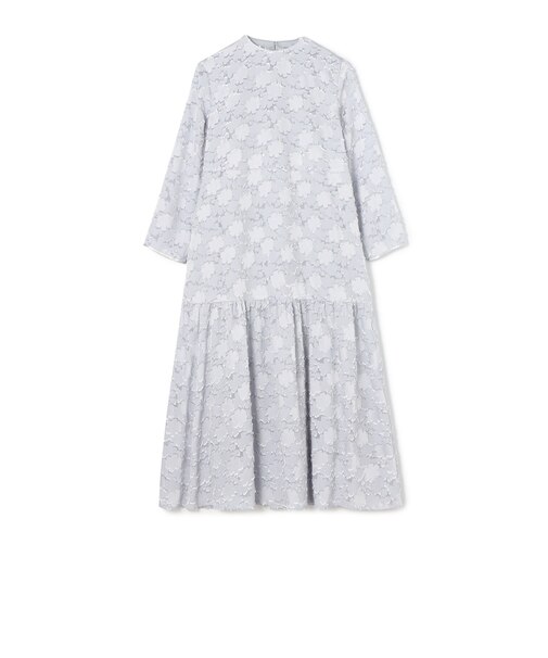 マーガレットカットジャカード フレアギャザーワンピース