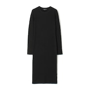 ストレッチリネンリブ クルーネックワンピース WYLP6785
