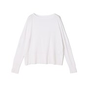 ガーゼフライスジャージー ボートネックプルオーバー