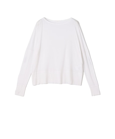 ガーゼフライスジャージー ボートネックプルオーバー