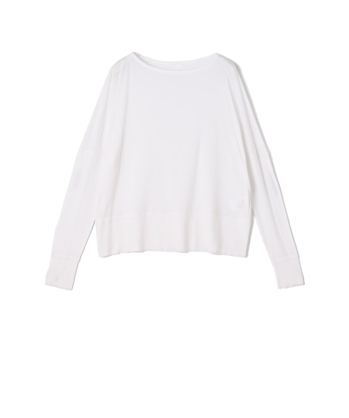 ガーゼフライスジャージー ボートネックプルオーバー