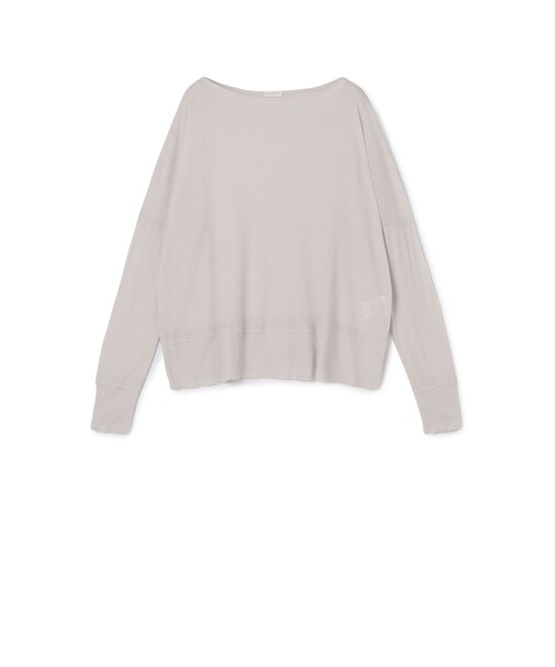ガーゼフライスジャージー ボートネックプルオーバー