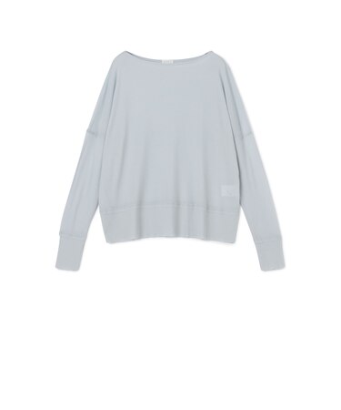 ガーゼフライスジャージー ボートネックプルオーバー