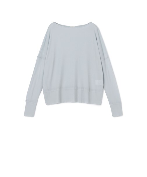 ガーゼフライスジャージー ボートネックプルオーバー