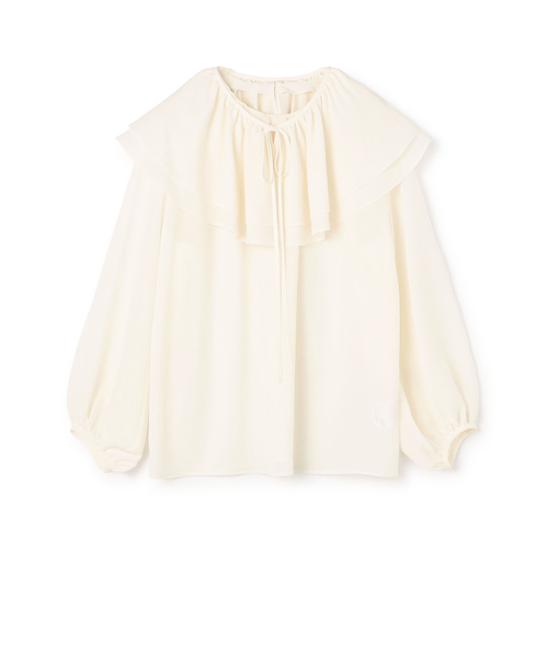 本日限定価格ホワイトコンビネーションマントブラウス TOMORROWLAND｜ホワイトコンビネーション マントブラウス | Rakuten