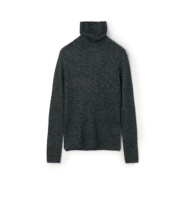 オーロラモヘヤ タートルネックプルオーバー