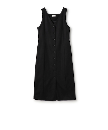 ストレッチボタニー ジャンパースカート