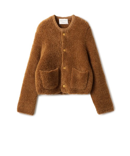 MACPHEE 23AW ムートン クルーネックカーディガン トゥモローランド ムートン クルーネックカーディガン｜トゥモロ－ランドのアウトレット