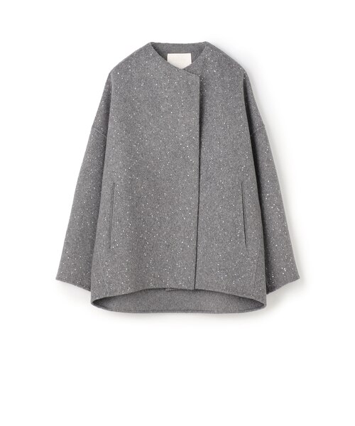 新品未使用♡Ballsey スパンコール リバー ショート コクーンコート スパンコールリバー ショートコクーンコート｜トゥモロ－ランドの