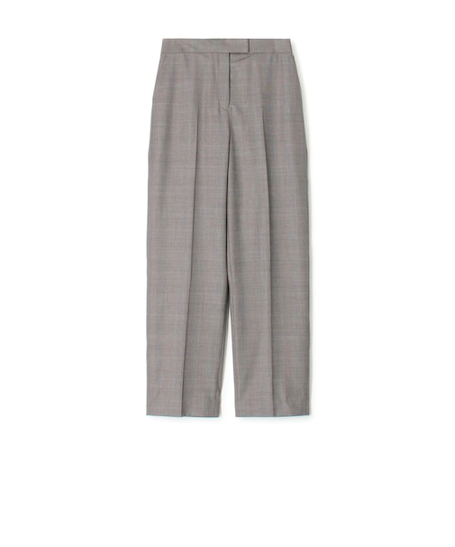 TASMANIAN GLEN CHECK ストレートパンツ