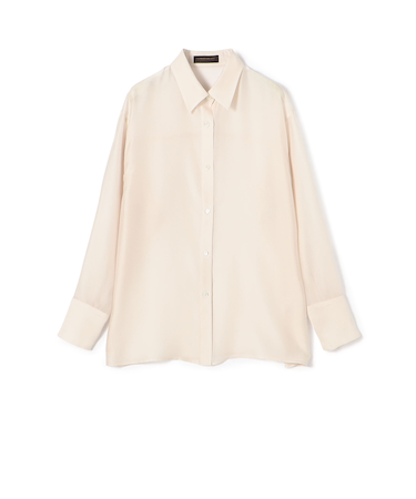 シアーオーガンジー ロングスリーブブラウス