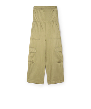 コットンレーヨンモールスキン ジャンプスーツ