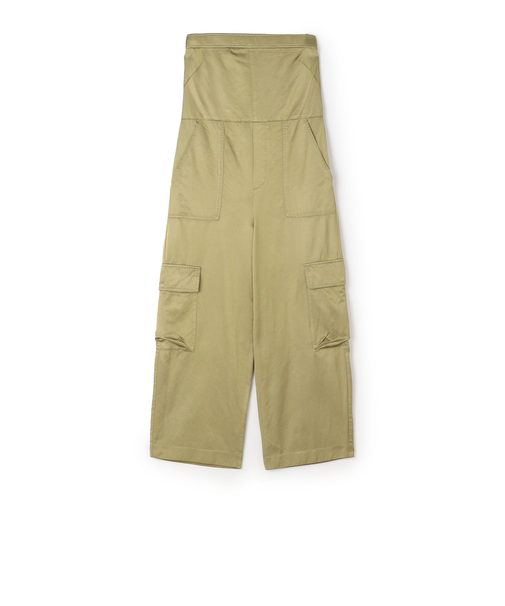 コットンレーヨンモールスキン ジャンプスーツ