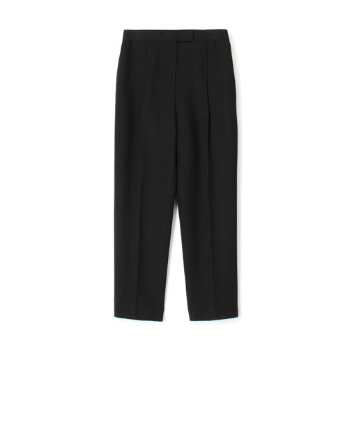 ブロークンウーステッド タックテーパードパンツ