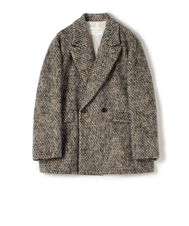 モヘヤミックスシャギー ダブルブレストジャケット
