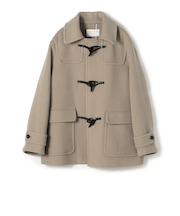 ウールナイロンメルトン ダッフルショートコート