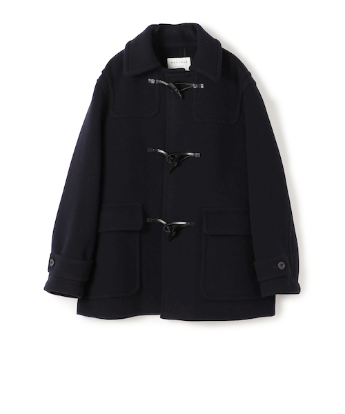 新品 MHL. ベーシックメルトン ショート ボタンダッフルコート M ウールナイロンメルトン ダッフルショートコート｜トゥモロ－ランドの