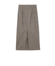 ウールナイロンフランネル Iラインナロースカート