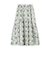ポリエステルプリント ティアードマキシスカート