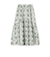 ポリエステルプリント ティアードマキシスカート