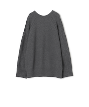 セミウーステッドウール クルーネックプルオーバー