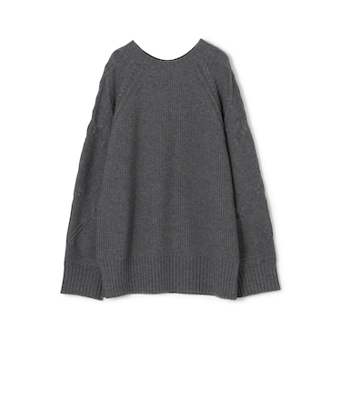 セミウーステッドウール クルーネックプルオーバー