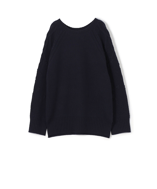 セミウーステッドウール クルーネックプルオーバー